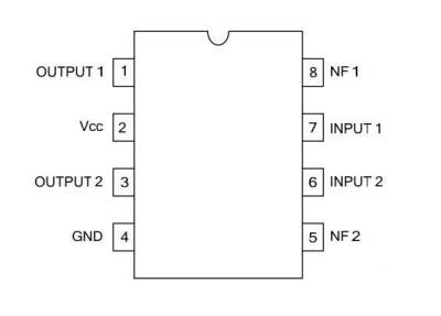 TDA2822L DIP-8 Amplifier IC - 2