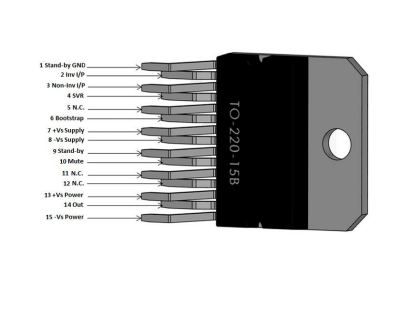 TDA7294 Entegre Multiwatt-15 - 2