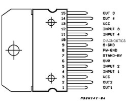 TDA7375A Multiwatt-15 Amplifikatör Ses Entegresi - 2