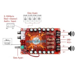 TDA7498E 2x160W Dual Channel Stereo Digital Amplifier Circuit - 2