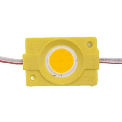 Tekli Su Gerçimez Cob Led Modülü - Sarı 12V 2.4W - 1