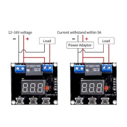 Time Adjusted 12-16V Countdown Voltage Cut Relay Circuit - 8