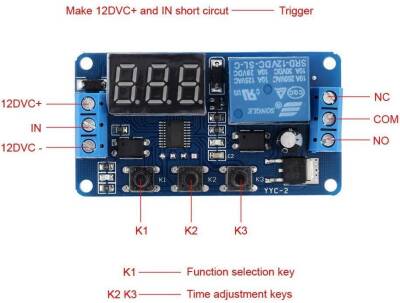 Time Adjusted Relay Module 12V with Protection Box - 3