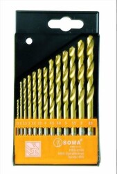 Titanium Coated Drill Bit Set 13 Piece - 1