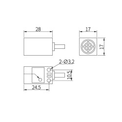 TL-Q5MY1 90-250VAC 5mm NO Endüktif Mesafe Sensörü - 4