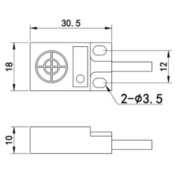 TL-W5MC1 6-36V 5mm NPN NO Inductive Distance Sensor - 3