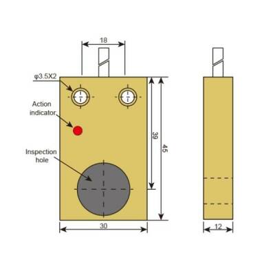 TL-W7E1 6-36V 7mm NPN NO Endüktif Mesafe Sensörü - 2