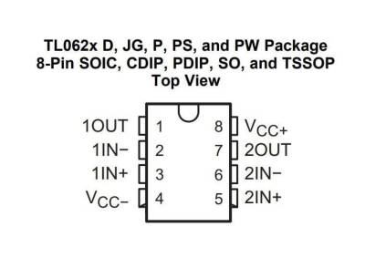 TL062CP DIP8 Integrated - 2