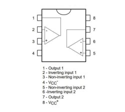 TL072 SMD SOIC-8 Integrated - 2