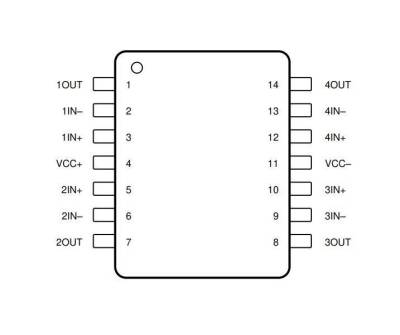 TL074CN DIP-14 Integrated - 2