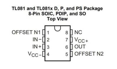 TL081 SMD SO8 Entegre - 2