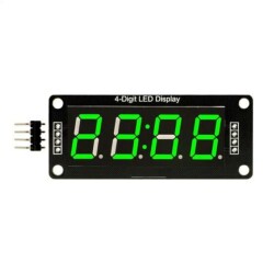 TM1637 4 Digit LED Display Clock Module - Green - 1