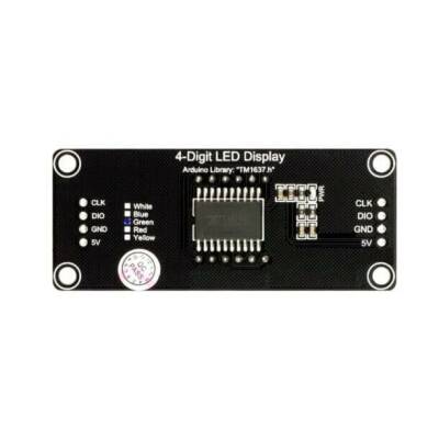 TM1637 4 Digit LED Display Clock Module - Green - 2