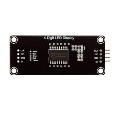 TM1637 4 Digit LED Display Clock Module - White - 2