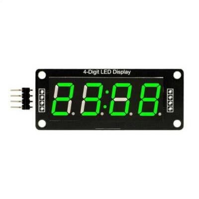 TM1637 4 Digit Led Display Saat Modülü - Yeşil - 1