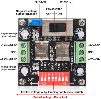 TPS7A3301 TPS7A4701 Ayarlanabilir Lineer Regüleli Güç Kaynağı Modülü - 2