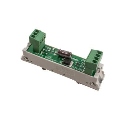 TRK-02 5A 2 Channel DC Relay Module - Rail Mounted - 1