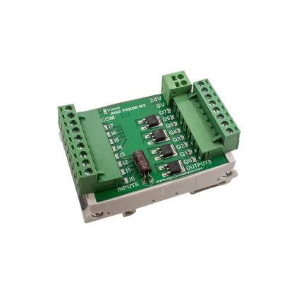 TRK-08 5A 8 Channel DC Relay Module - Rail Mounted - 1