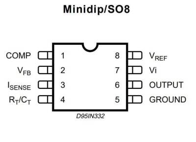 UC3844B SMD SOIC-8 Integrated - 2