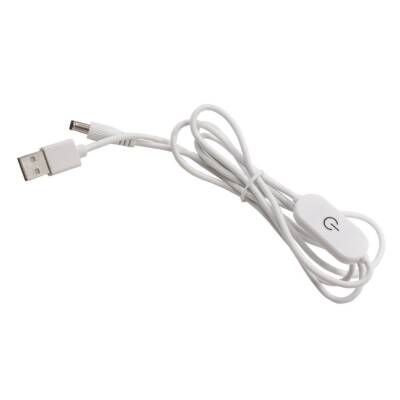 USB - 5.5x2.5mm Touch On-Off Converter Cable with 150cm Switch - 1