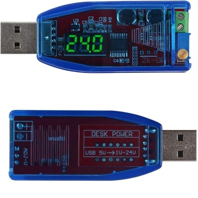 USB 5V / 1V-24V DC-DC USB Voltage Step Up and Step Down Regulator Module - 3