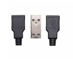 USB A Tipi Kılıflı Soket - Erkek - 2