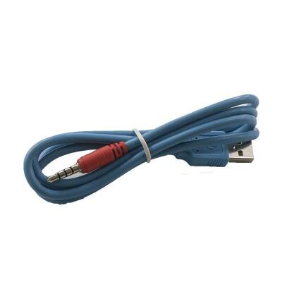 USB - Aux 3.5mm Stereo Jack Kablo 4 Boğum 1 Metre - 1