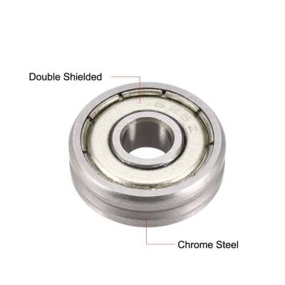 V625ZZ Groove Roller Type Bearing 5mm V Groove - 2