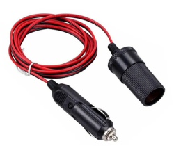 Vehicle Cigarette Lighter Socket Extension Cable - 2m 