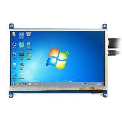 WaveShare 7 Inch (B) 800x480 Touchscreen HDMI Display - 1