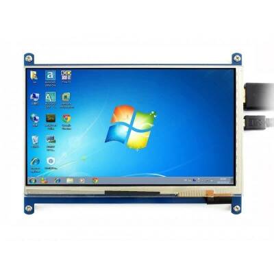 WaveShare 7 Inch (C) 1024x600 Touch HDMI Display - 1