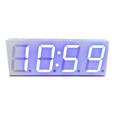 WBT Wifi 4 Digit Led Display Clock / Alarm Module - Blue - 1