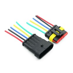 Wired 5-Pin Waterproof Connector Kit 