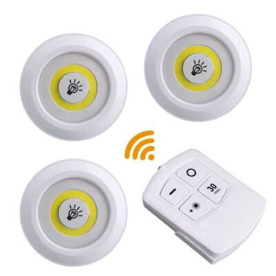 Wireless LED Spot Lamp with 3 Remote Controls - 1