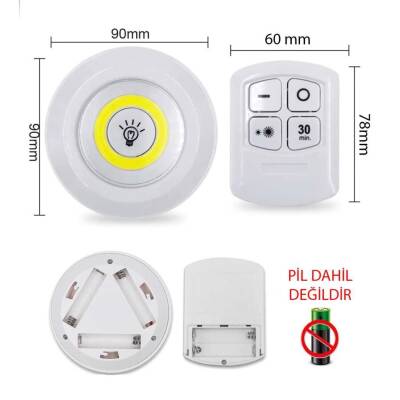 Wireless LED Spot Lamp with 3 Remote Controls - 3