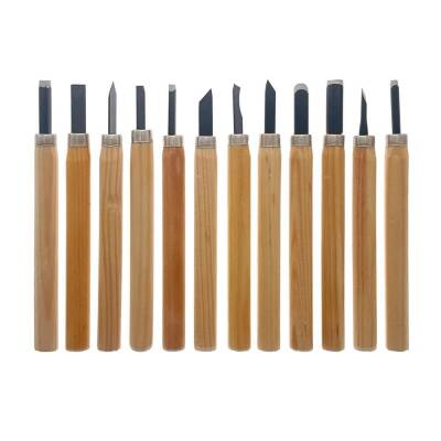 Wood and Ceramic Carving Shaping Set 12 Pieces - 1