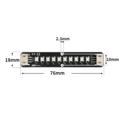 WS2812 NeoPixel Stick - 10'lu RGB Led Modülü - 2