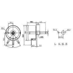 WX112 100R 5W Single Turn Potentiometer - 3