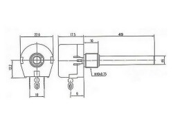 WX118 1K 1W Single Turn Potentiometer - 2