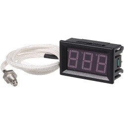 XH-B310 12V K type M6 Thermocouple Digital Thermometer - Blue 