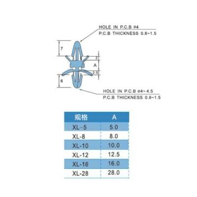 XL-10 Plastic Tab Distance - 2