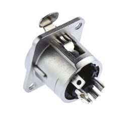 XLR Connector Panel Type Female - 4 Pin - 2