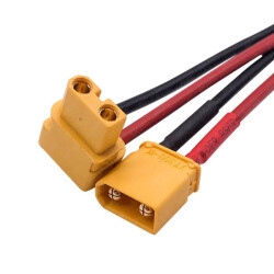 XT30ULW 90C Female-Male Lipo Battery Charging Cable Set 10cm 