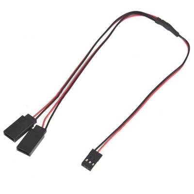 Y Type Servo Cable 15cm - 1JR Male 2 Futaba Female - 1