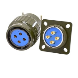 Y28M 4 Pin Military Type Connector Set 