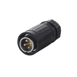 YA-20-C04PE-01-001 4-Pin Waterproof Connector - Male - 1