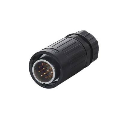 YA-20-C12PE-01-001 12-Pin Waterproof Connector - Male - 1