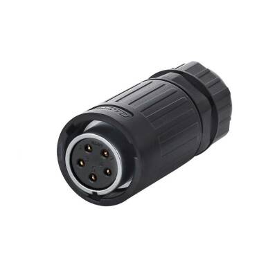 YA-20-J05PE-01-001 5-Pin Waterproof Connector - Female - 1