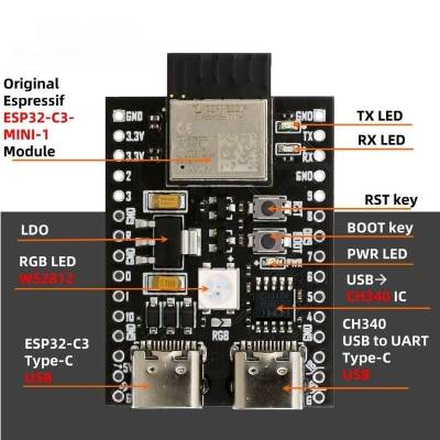 YD-ESP32-C3 Wi-Fi Bluetooth Development Board - 2