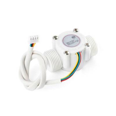 YF-S403 5-18V Sıcaklık Algılamalı Su Akış Sensörü Debimetre G3/4 1-30L/Dk - 1